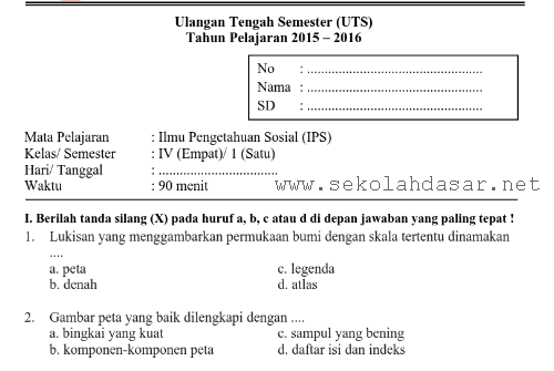 Soal bahasa indonesia kelas 4 semester 2